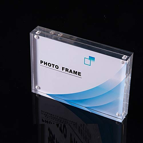 Photo Frame Picture Display Acrylic Pictures Frame 4x6 Inch Photo Frame with Double Side Magnetic Picture DisplayClear