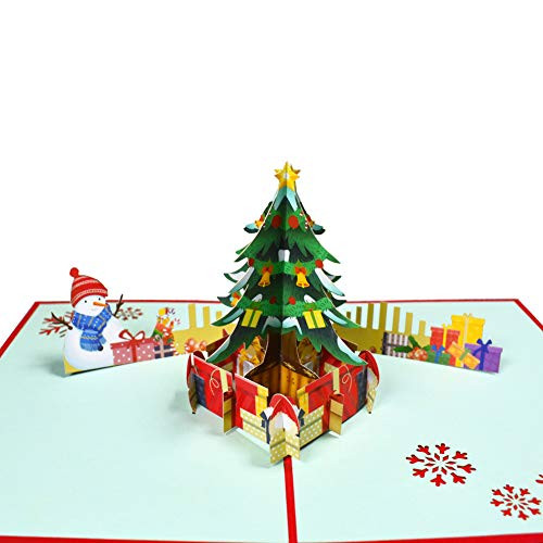 Magic Ants 3d Pop-up Christmas tree Card Holiday Cards Pop Up Christmas Card Xmas Greeting Cards
