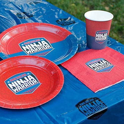 Official American Ninja Warrior Table Cover - Perfect for Kids Parties - 42_5 x 70_8 - Blue - Ninja Warrior Party Supplies