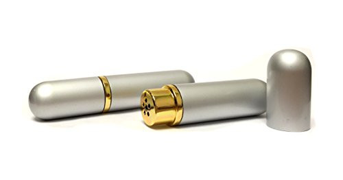 Aromatherapy Empty Blank Silver Aluminum and Glass Nasal Inhaler Essential Oils Natural Remedy for Sinus Relief Allergies Headaches Cold Flu and Congestion Aromatherapy Empty Blank Silver Aluminum and Glass Nasal Inhaler Essential Oils Natural Remedy for Sinus Relief Allergies Headaches Cold Flu and Congestion