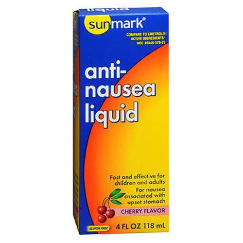 Sunmark Anti-Nausea Liquid Cherry 4 oz by Sunmark Pack of 2