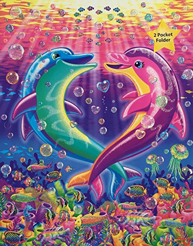 Lisa Frank 2 Pocket Portfolio Folder Assorted Styles