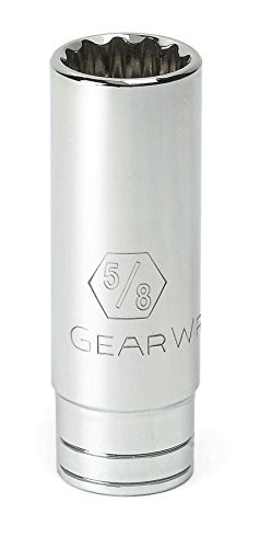 GearWrench 80515D 3/8" Drive 12 Point Deep SAE Socket 5/8", Black