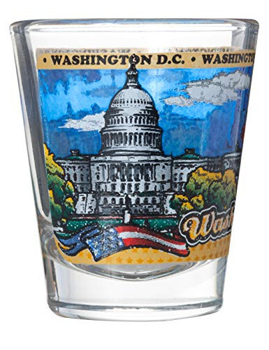 Washington D_C_ Wraparound Souvenir 1_5 oz Shot Glass