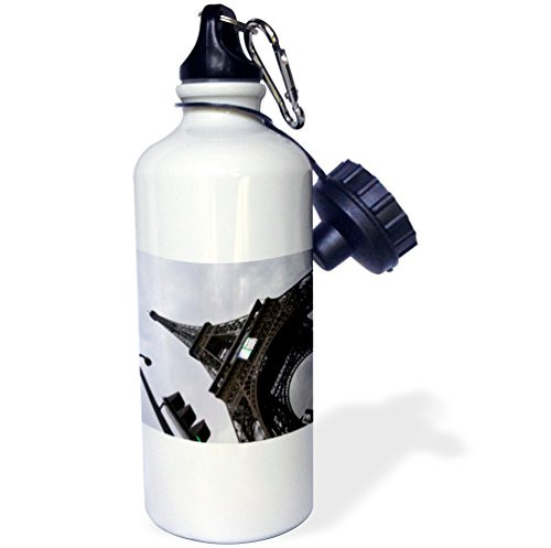 3dRose wb_10508_1 Chinstrap Penguins at Aitcho Islands Sports Water Bottle, 21 oz, White