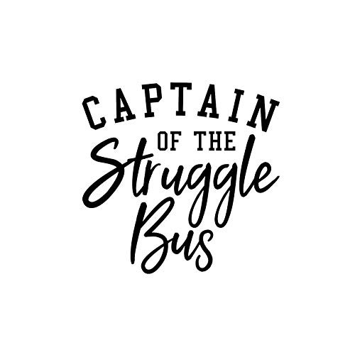Captain of The Struggle Bus Funny NOK Decal Vinyl Sticker Cars Trucks Vans Walls LaptopBlack5_5 x 5_5 inNOK1232 Captain of The Struggle Bus Funny NOK Decal Vinyl Sticker Cars Trucks Vans Walls LaptopBlack5_5 x 5_5 inNOK1232