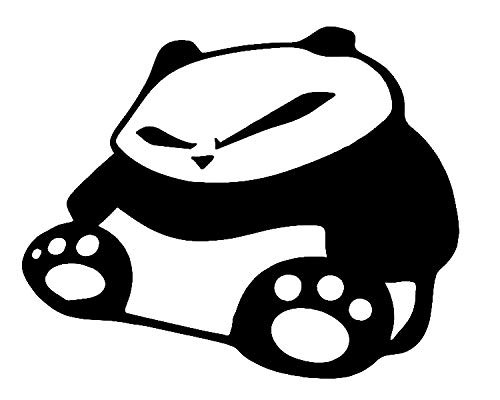 Angry Panda MKR Decal Vinyl Sticker Cars Trucks Vans Walls LaptopBlack5_5 x 4_4 inMKR1279 Angry Panda MKR Decal Vinyl Sticker Cars Trucks Vans Walls LaptopBlack5_5 x 4_4 inMKR1279