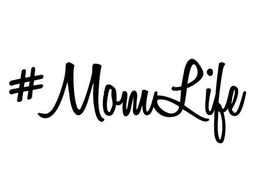 LLI Mom Life  Decal Vinyl Sticker  Cars Trucks Vans Walls Laptop  Black 7_5 x 2_7 in  LLI1507