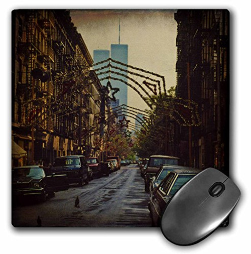 3Drose 8 X 8 X 0_25 Inches Mouse Pad Little Italy World Trade Center mp-55989-1