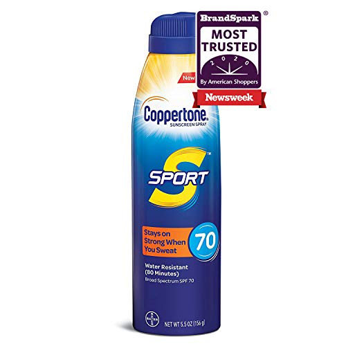 Coppertone SPORT Continuous Sunscreen Spray Broad Spectrum SPF 70 5_5 Ounce Packaging may vary Coppertone SPORT Continuous Sunscreen Spray Broad Spectrum SPF 70 5_5 Ounce Packaging may vary