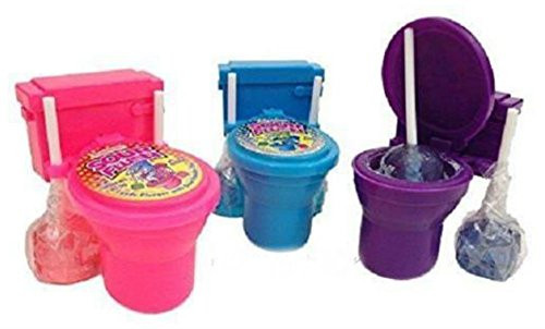 Unbranded Kidsmania Sour Flush Candy Toilet with Sour Powder Dip