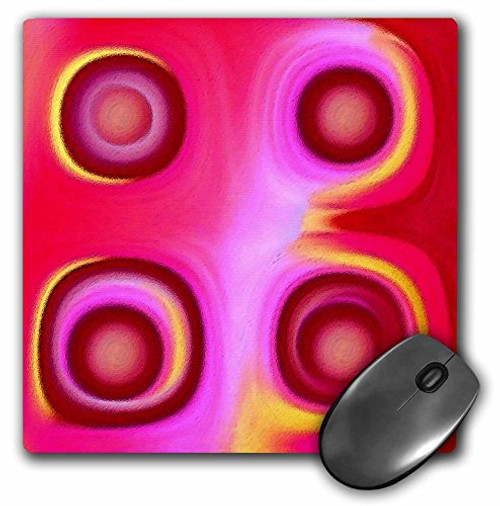 3dRose LLC 8 x 8 x 0.25 Inches Mouse Pad, Abstract Wine Red Suns on a Red Pink and Yellow Background (mp_27745_1) 3dRose LLC 8 x 8 x 0.25 Inches Mouse Pad, Abstract Wine Red Suns on a Red Pink and Yellow Background (mp_27745_1)
