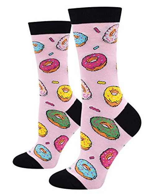 Women Girls Funny Colorful Donut Crew Socks Crazy Food-Themed Novelty Socks Gift Women Girls Funny Colorful Donut Crew Socks Crazy Food-Themed Novelty Socks Gift