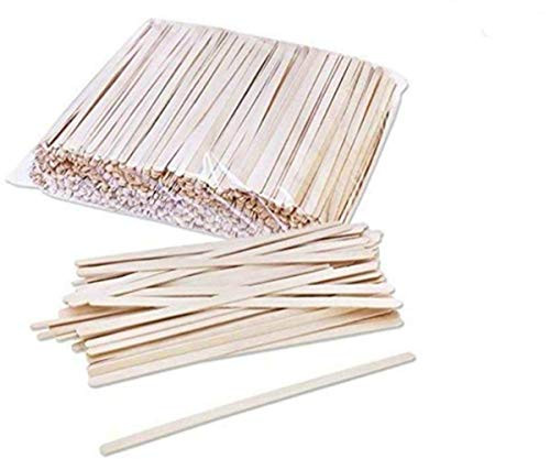 Swity Home Disposable Wooden Stirrer Natural Birch Wood Coffee Stirrers Drink Stirrer Eco-Friendly Wooden Coffee Stir Sticks Wood Stirring Stick for Coffee Beverage Tea Hot Drinks 500