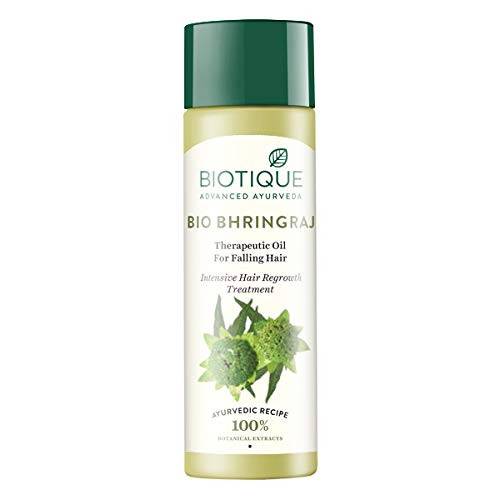 Biotique Hair Growth Bhringraj Oil For Falling Hair 120 Ml4_06Oz_ I For Intensive Hair Regrowth I Promotes The Growth Of Healthy Hair And Improves Its Overall Texture And Volume Biotique Hair Growth Bhringraj Oil For Falling Hair 120 Ml4_06Oz_ I For Intensive Hair Regrowth I Promotes The Growth Of Healthy Hair And Improves Its Overall Texture And Volume