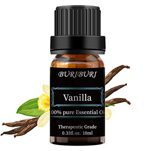BURIBURI Vanilla Essential Oil 100 Pure Undiluted Therapeutic Grade Natural Aromatherapy Oil for Diffuser Massage