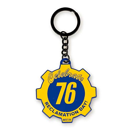 Bioworld Fallout Collectibles Vault Boy Collector?s Edition Reclamation Day Keyring Multi-colored Medium