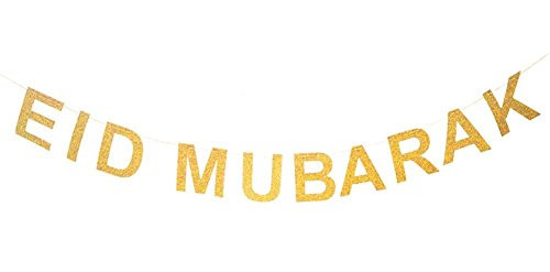 SWEETTALA Eid Mubarak Gold Banner Ramadan Mubarak Banner Sign Ramadan Kareem Party Sign Islamic Muslim Party Decoration Supplies SWEETTALA Eid Mubarak Gold Banner Ramadan Mubarak Banner Sign Ramadan Kareem Party Sign Islamic Muslim Party Decoration Supplies