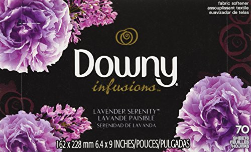 Downy Ultra Infusions Fabric Softener Sheets Lavender Serenity Scent 70 Count