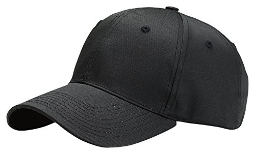 Mega Cap Mens Hook and Loop Closure Structured Cap Black All