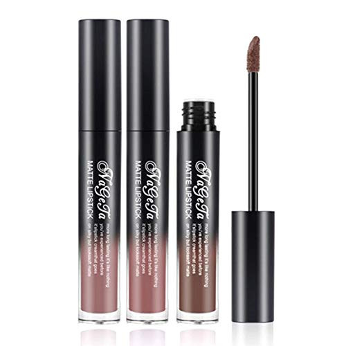 COOSA 3Colors MATTE Lipstick Non-stick Cup Waterproof Lipgloss-Set Matte Velvety Lipsticks?SET07? COOSA 3Colors MATTE Lipstick Non-stick Cup Waterproof Lipgloss-Set Matte Velvety Lipsticks?SET07?