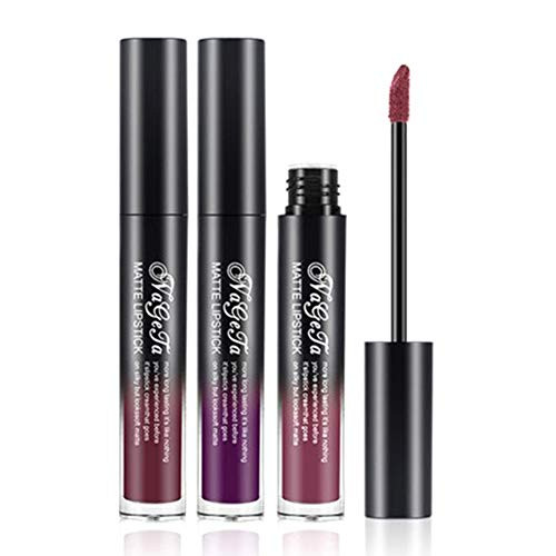 COOSA 3Colors MATTE Lipstick Non-stick Cup Waterproof Lipgloss-Set Matte Velvety Lipsticks?SET01? COOSA 3Colors MATTE Lipstick Non-stick Cup Waterproof Lipgloss-Set Matte Velvety Lipsticks?SET01?