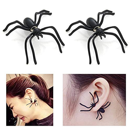 Halloween Costumes for Women Girls Halloween Stud Earrings for Women Girls Spider Earrings Scary Funny Spider Halloween Decorations Cosplay Party Supplies Favors Gifts
