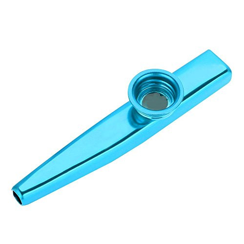 Kazoo for Children Durable Metal Kazoo Flute Mouth Music Instrument AccessoryBlue Kazoo for Children Durable Metal Kazoo Flute Mouth Music Instrument AccessoryBlue