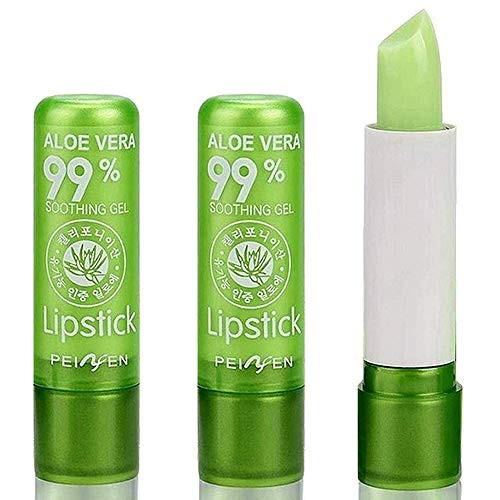 Aloe Vera Lipstick Moisture Lip Balm Long Lasting Nutritious Lip Balm Lips Moisturizer Magic Temperature Color Change Lip Gloss Green-2Pack Aloe Vera Lipstick Moisture Lip Balm Long Lasting Nutritious Lip Balm Lips Moisturizer Magic Temperature Color Change Lip Gloss Green-2Pack