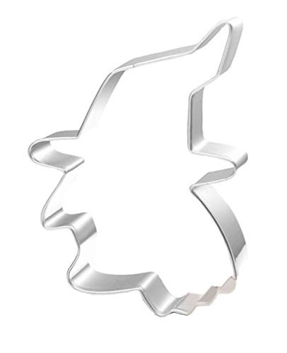 WJSYSHOP Witch Sorcerer Head Cookie Cutter for Halloween Stainless Steel