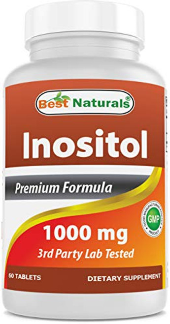 Best Naturals Inositol 1000 mg 60 Tablets Best Naturals Inositol 1000 mg 60 Tablets