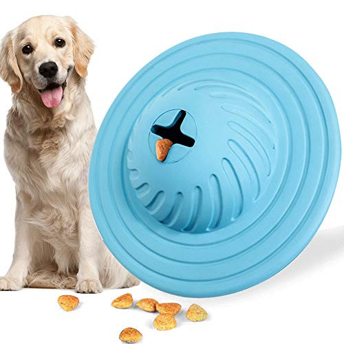 Micnaron Dog Treat Ball IQ Interactive Food Dispensing Puzzle Toys for Medium Large Dogs Chasing Chewing Playing
