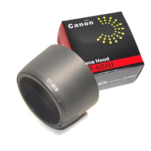 CowboyStudio Lens Hood ET-65III ET-65 III for the Canon EF 85mm f/1.8 USM, 100mm f/2, SF EF 135mm f/2.8 (replaces Canon ET-65III) CowboyStudio Lens Hood ET-65III ET-65 III for the Canon EF 85mm f/1.8 USM, 100mm f/2, SF EF 135mm f/2.8 (replaces Canon ET-65III)