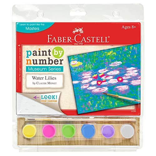 Faber-Castell Museum Series Paint by Numbers  Claude Monet Water Lilies  Number Painting for Kids and Adult Beginners