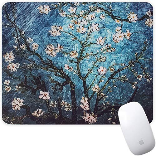 Marphe Mouse Pad Mousepad Non-Slip Rubber Gaming Mouse Pad Rectangle Mouse Pads for Computers Laptop Floral Painting