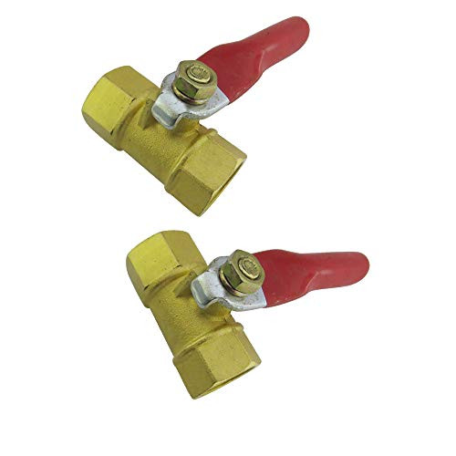 Metalwork 14 NPT Female x 14 NPT Female Forged Brass Ball Valve Pack of 2