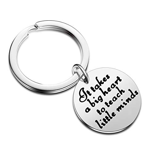 Teachers Day Gifts for Teacher It Takes a Big Heart to Teach Little Minds Graduation Pendant Keychain Keyring Style-1 Teachers Day Gifts for Teacher It Takes a Big Heart to Teach Little Minds Graduation Pendant Keychain Keyring Style-1