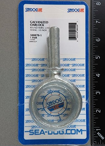 Sea Dog 580870-1 Round Galvanized Oarlock, 2-Inch