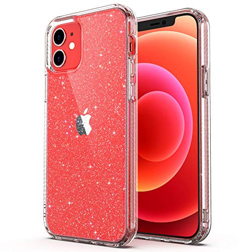 ULAK Clear Glitter Cover Compatible with iPhone 12iPhone 12 Pro Case Bling Sparkle Designed Protective Phone Case Hybrid Anti-Scratch Shock Absorption Bumper for iPhone 6_1 inch 2020Glitter Clear ULAK Clear Glitter Cover Compatible with iPhone 12iPhone 12 Pro Case Bling Sparkle Designed Protective Phone Case Hybrid Anti-Scratch Shock Absorption Bumper for iPhone 6_1 inch 2020Glitter Clear