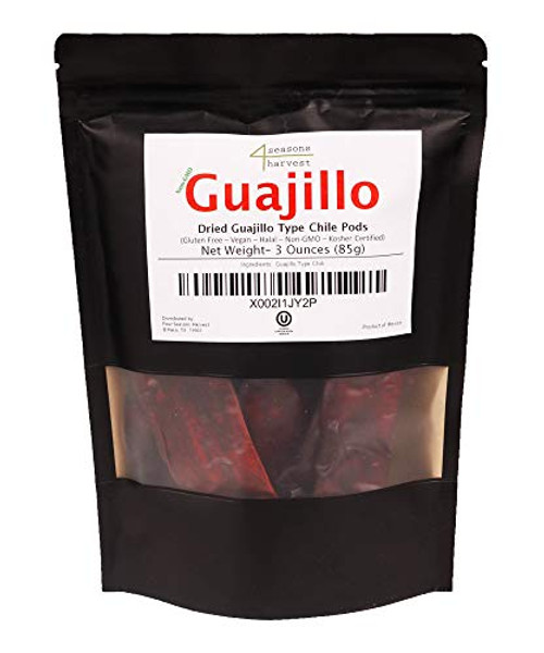 Four Seasons Harvest Guajillo Type Chili Whole Pods Non-GMO Kosher Certified - 3 Oz Four Seasons Harvest Guajillo Type Chili Whole Pods Non-GMO Kosher Certified - 3 Oz