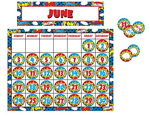 Teacher Created Resources Superhero Calendar Pack (6890)