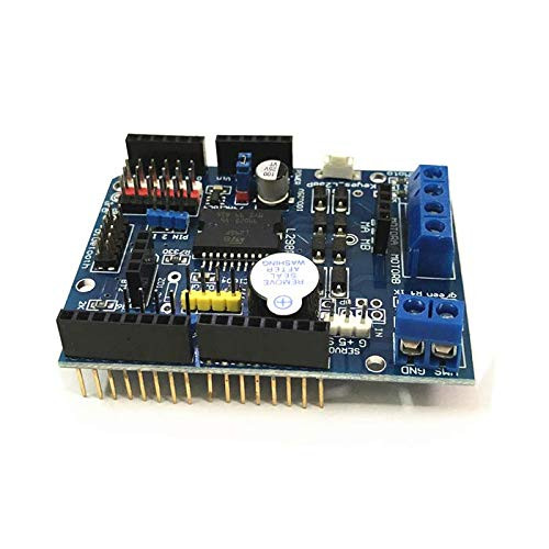 L298P DC Motor Drive Module L298P DC Motor Drive Shield H-Bridge Drive Expansion Board High-Power DC Stepper Motor Controller for Arduino