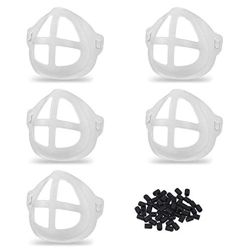 3D Stand Bracket Inner Support Frame Bracket Face Mas-k Bracket for Lipstick Protection and Supporting More Breathing Space 5pcs