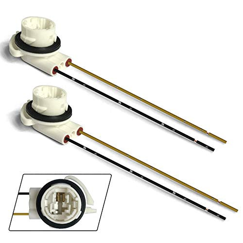 3156 Bulb Socket Pre-Wired Wiring Harness Connector As Repair Replacement Install LED Bulbs Compatible With Turn Signal Lights DRL Lamps or TaillightsPack of 2