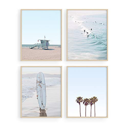 Haus and Hues Beach Wall Art Prints - Set of 4 Ocean Beach Decor Art Prints Nautical Themed Beach Wall Decor and Decorations for Home Beach Art Prints Beach Decor for Bedroom 8x10 UNFRAMED Haus and Hues Beach Wall Art Prints - Set of 4 Ocean Beach Decor Art Prints Nautical Themed Beach Wall Decor and Decorations for Home Beach Art Prints Beach Decor for Bedroom 8x10 UNFRAMED