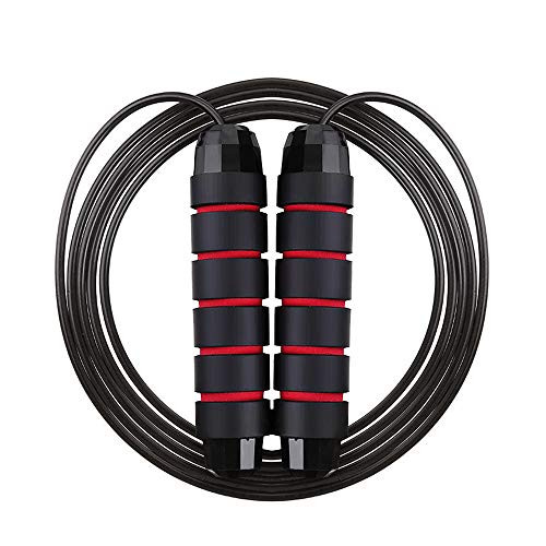 Jump Rope Tangle-Free Ball Bearings Rapid Speed Cable Skipping Rope Adjustable Jumping Ropes for Men Women Kids Aerobic Exercise Training Fitness Gym Workout Jump Rope Tangle-Free Ball Bearings Rapid Speed Cable Skipping Rope Adjustable Jumping Ropes for Men Women Kids Aerobic Exercise Training Fitness Gym Workout