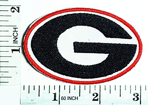 Bulldogs College University Team Patches Appliques Fabric Decorating for Hat Cap Polo Backpack Clothing Jacket T-Shirt DIY Embroidered Iron OnSew On Patch