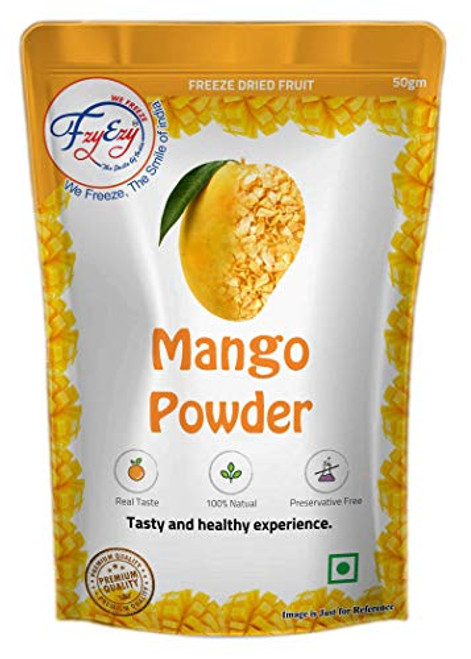 FZYEZY Natural Freeze Dried Mango Fruit Powder for Kids and Adults  1_76 oz 50 gm  Travel Friendly Ready to eat Healthy SnacksDrinks