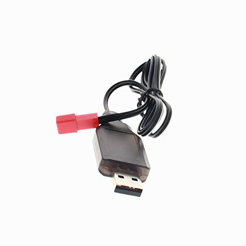 Fielect JST-2P USB Charging Cable for RC Car 7_2V 250mA Ni-MH Ni-CD Battery 2pcs