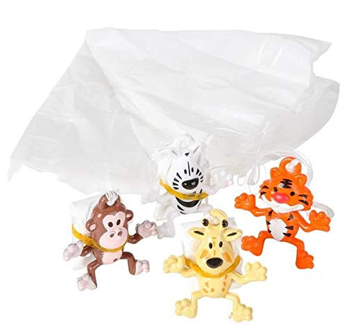 Rhode Island Novelty Assorted Zoo Animal Paratroopers One Dozen Rhode Island Novelty Assorted Zoo Animal Paratroopers One Dozen